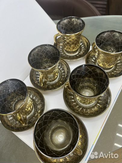 Чайные чашечки с блюдцами армуды