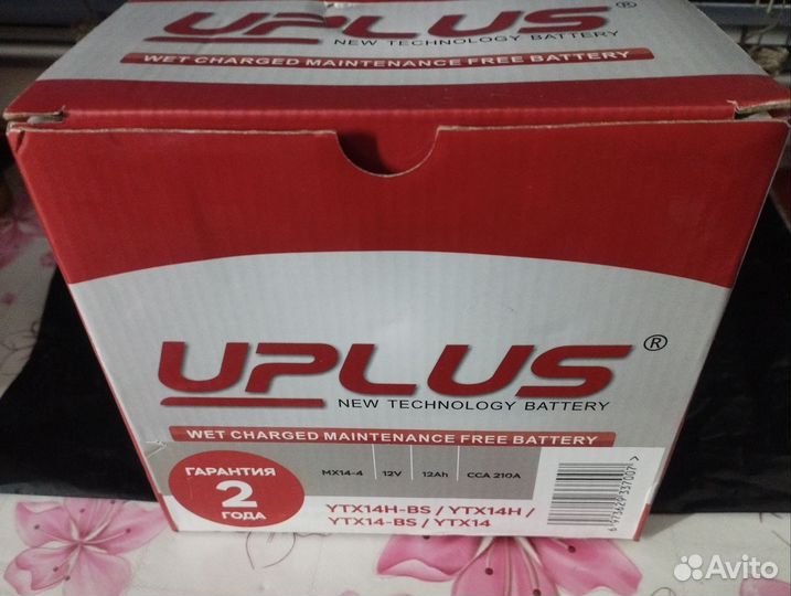 AGM Аккумулятор leoch uplus 12А*ч