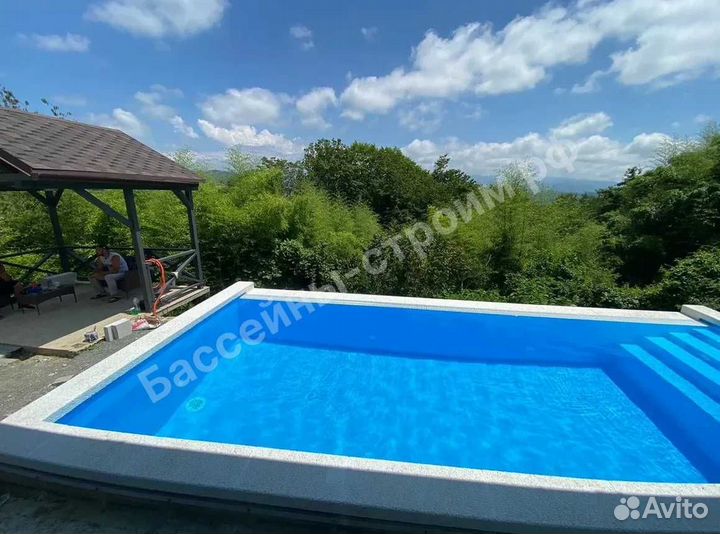 Бассейн 7х3х1,5 от производителя,ступени Прямые