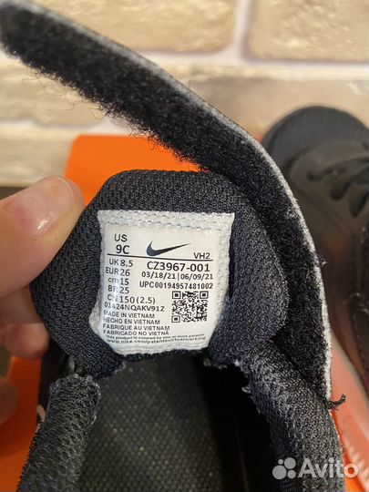 Кроссовки nike 9с