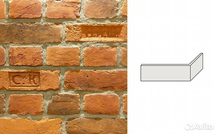 Угловой декоративный кирпич Redstone Старый Питер