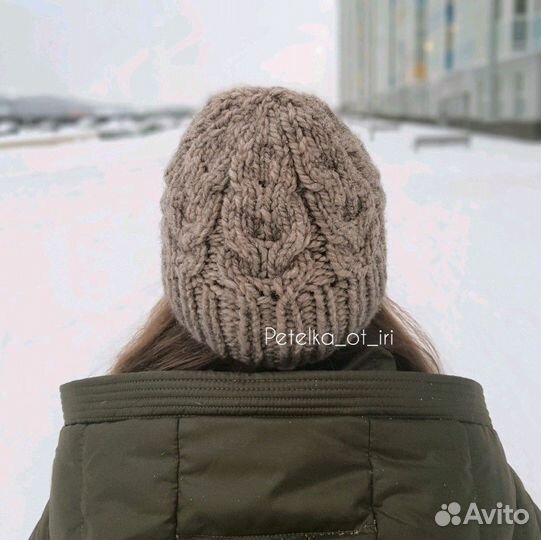 Шапка зимняя вязаная женская/детская