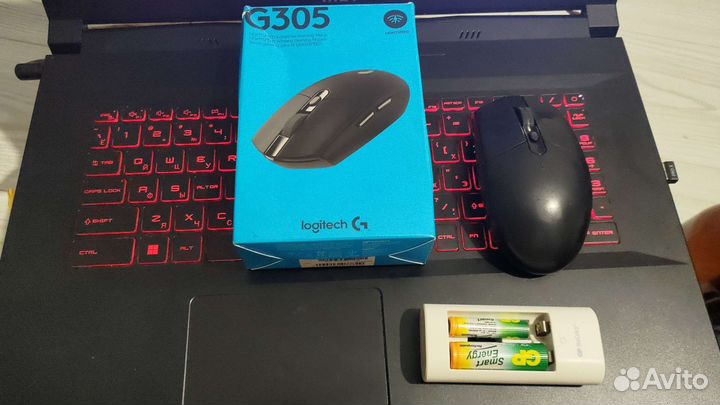 Мышь Logitech g305 и зу с аккумом