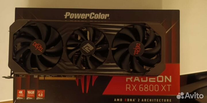 Видеокарта AMD rx6800xt RED devil