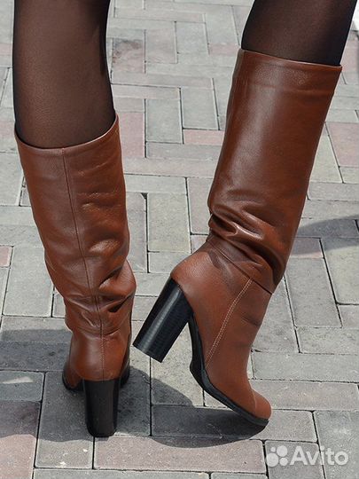 Зимние кожанные сапоги еврозима Respect