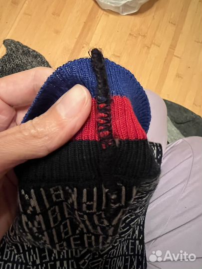 Шапка и шарф для мальчика bikkembergs