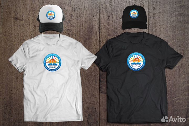 Печать на одежде логотипов, принтов, DTF трансферы