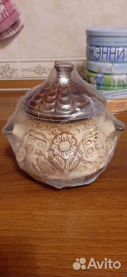 Горшок для запекания керамика 0,6 литра новый