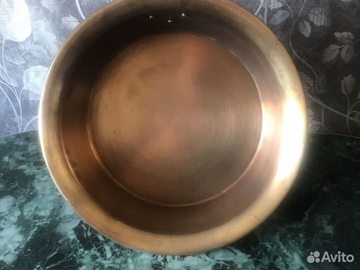 Латунный таз для варенья