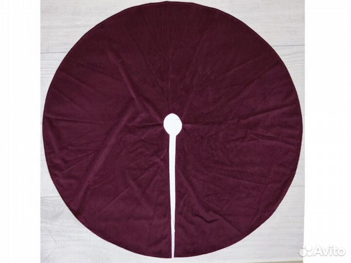 Юбка для елки 150см, бордо