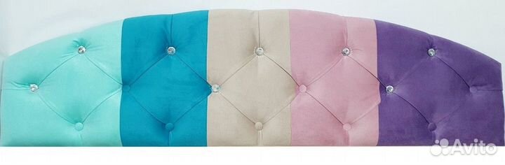 Кровать Милана 1200х2000 Кофе с молоком/Стразы