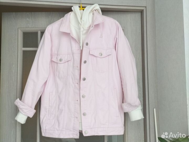 Джинсовая куртка и худи 50 размер