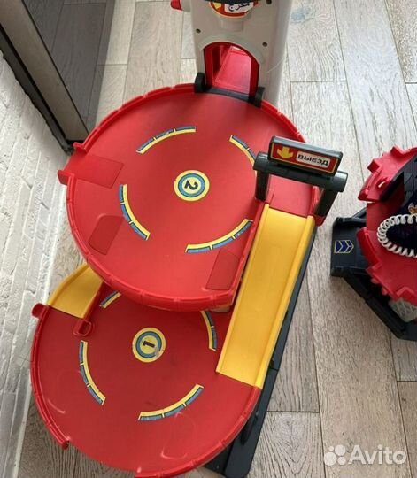 Парковка elc, серпантин и пожарная станция