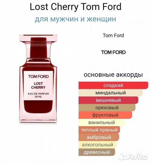 Парфюм Tom Ford lost cherry 25ml