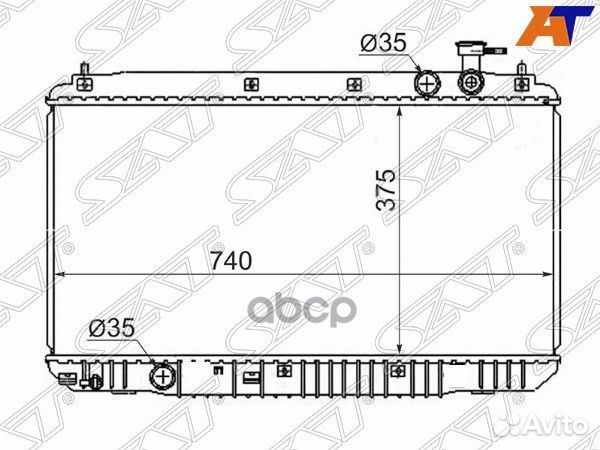 Радиатор Chery Tiggo T11 05-16 CH0001-MT Sat