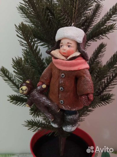 Ватные елочные игрушки новые