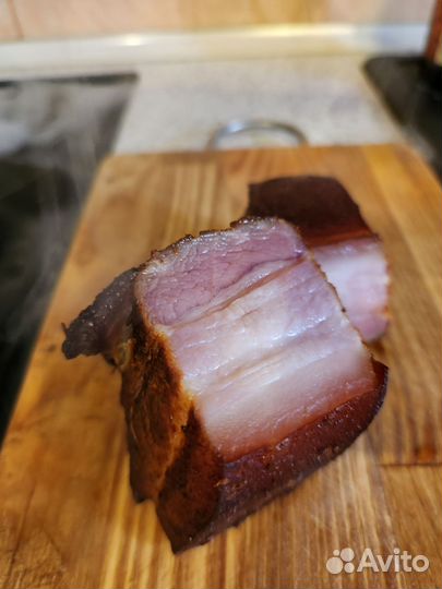 Копченое домашнее сало