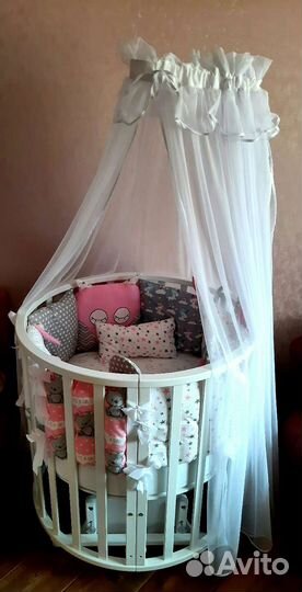 Кроватка трансформер Кедр Sofia 2 с маятником