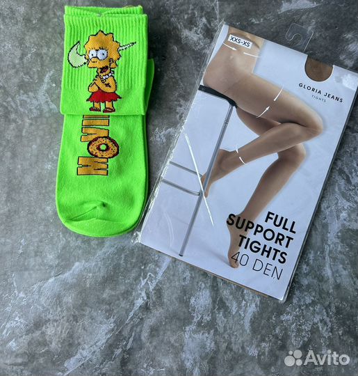 Колготки 40 ден, люминесцентные носки