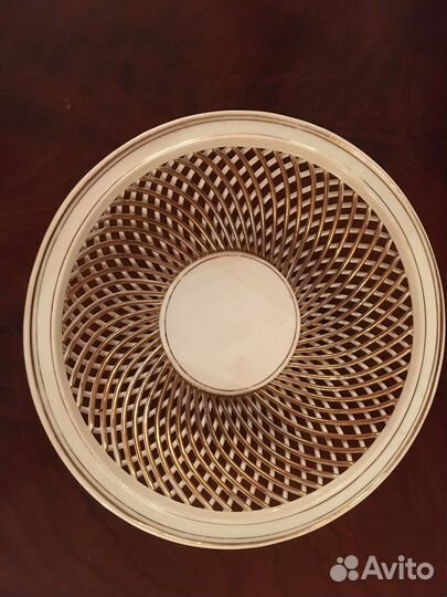 Сухарница ажурная фарфор Кировский з-д