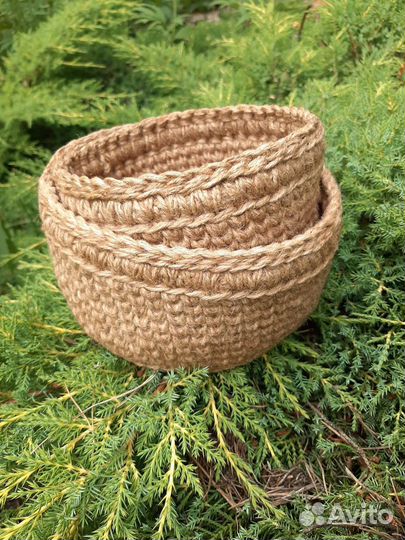 Корзинки из джута