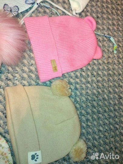 Шапки детские от 0 до года