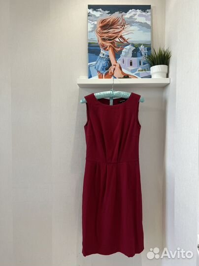 Бордовое платье more&more