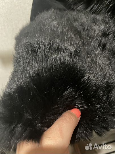 Дубленка легкая натуральный мех 44