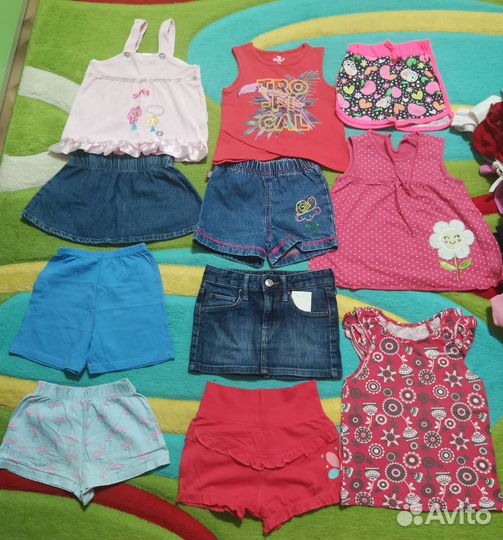 Вещи все сезоны на девочку 86см платья кофты джинс