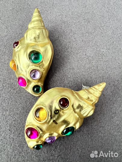 Серьги ракушки