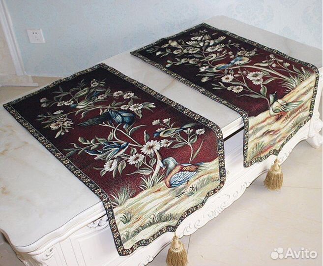 Гобелен с птицами и цветами,хлопок