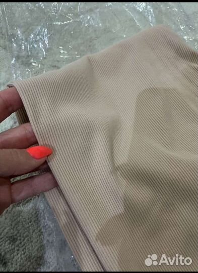 Лосины в рубчик со штрипками