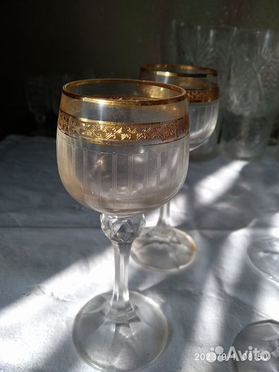 Хрустальные рюмки на ножке СССР