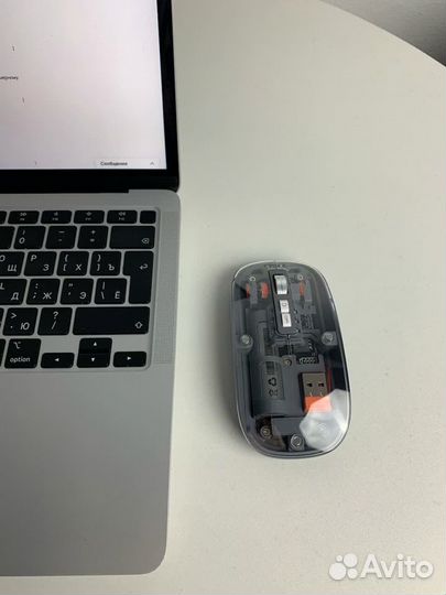 Беспроводная прозрачная мышка для пк или ноутбука