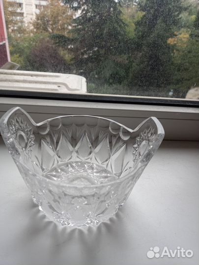 Ладья и конфетница. Хрусталь СССР