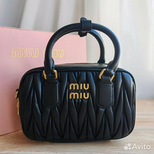 Сумки miu miu arcadie matelasse nappa leather bag