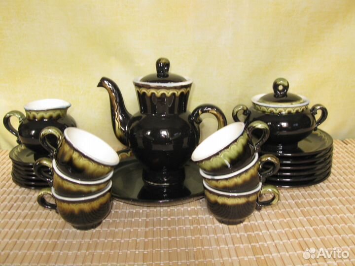 Сервиз кофейный стекло. Сервиз СССР кофейный керам