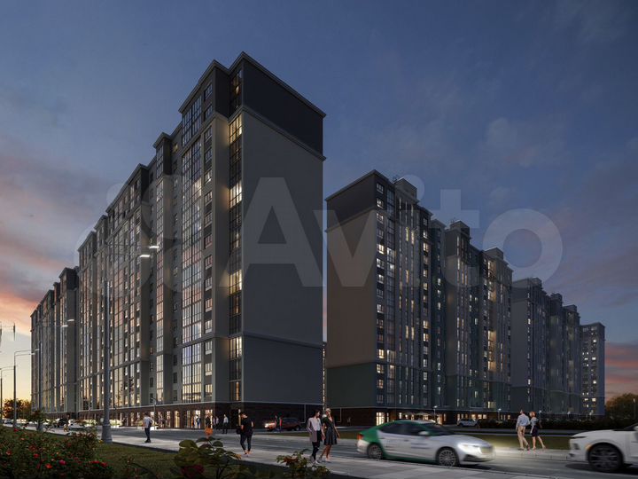 1-к. квартира, 45,7 м², 6/17 эт.