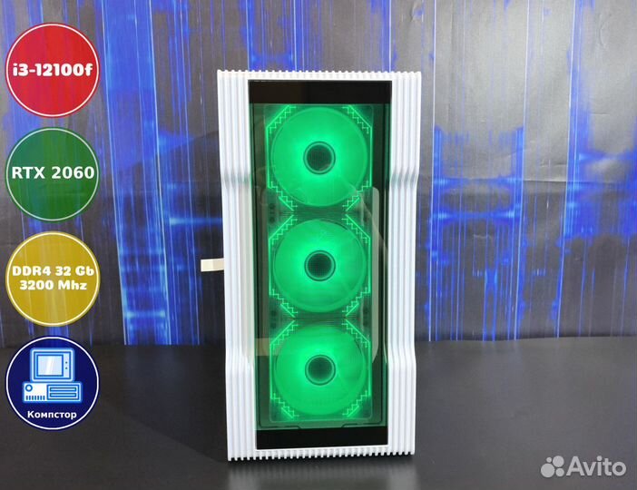 Игровой пк новый i3-RTX2060-32DDR4-NJD20456789-H610