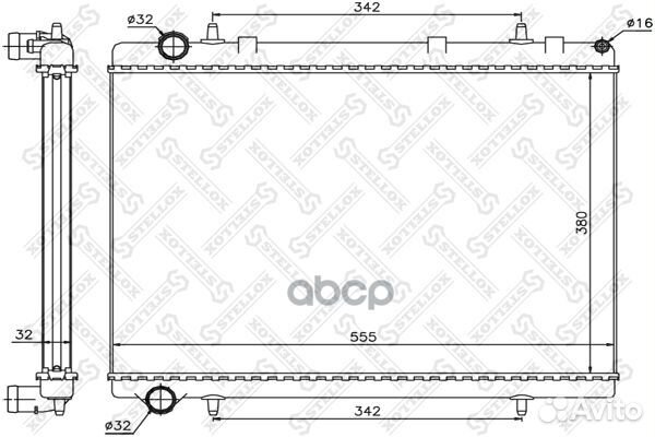 10-26121-SX радиатор системы охлаждения Citroe
