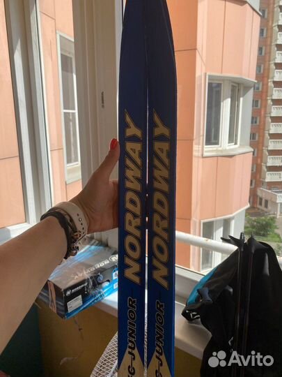 Беговые лыжи 170 с ботинками