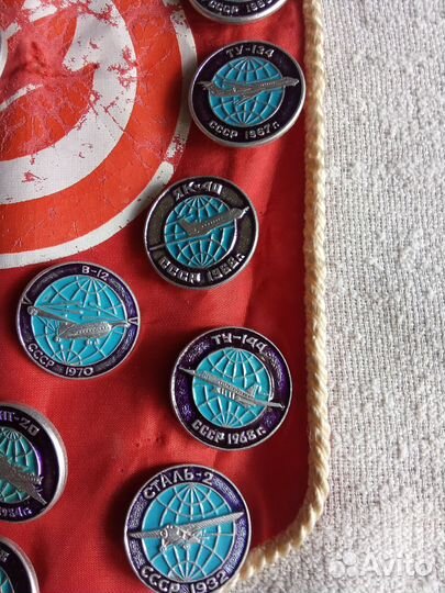 Коллекция значков самолётов СССР Жуковский 1980год