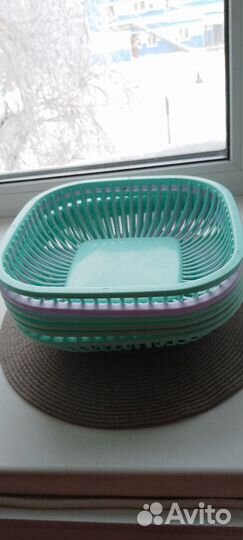 Корзинка пластиковая для продуктов цена за все