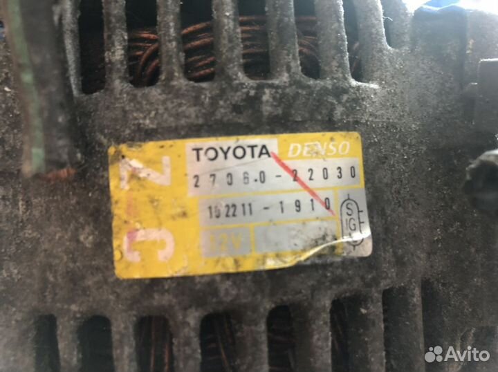 Генератор Тойота королла рав 4 целика