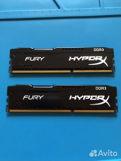 Оперативная память ddr3 kingston fury 16gb 1600мгц