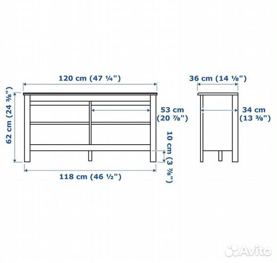 Тумба под тв брусали IKEA