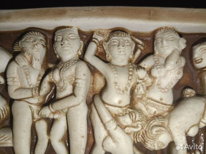 Эротическое панно из Индии, керамика