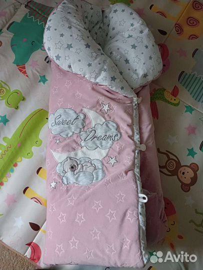 Комплект на выписку для девочки демисезонный