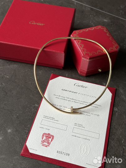 Колье cartier гвоздь с бриллиантами