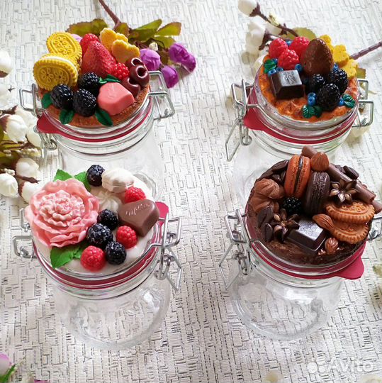 Посуда с декором из полимерной глины